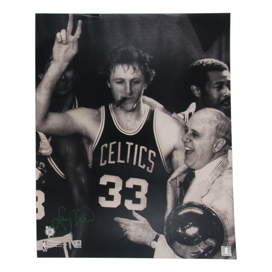Larry Bird Signed Celtics 16x20 Photo (Fanatics) at PristineAuction.com Larry Bird Signed Celtics 16x20 Photo (Fanatics) at PristineAuction.com