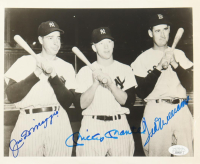 Mickey Mantle, Ted Williams & Joe DiMaggio Signed 8x10 Photo (JSA) at PristineAuction.com