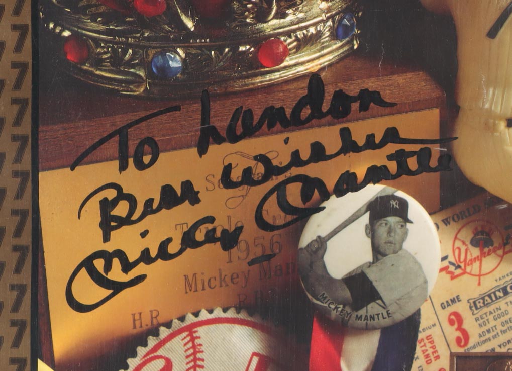 Mickey Mantle Signed Yankees 22x28 Poster Inscribed "Best Wishes" (JSA) at PristineAuction.com Mickey Mantle Signed Yankees 22x28 Poster Inscribed "Best Wishes" (JSA) at PristineAuction.com