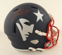 Jarrett Stidham Signed Patriots Full-Size AMP Alternate Speed Helmet (PSA) at PristineAuction.com