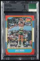 Jack Sikma 1986-87 Fleer #102 with Jersey Fusion Game-Used Patch (BGS 8) at PristineAuction.com