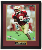 Peter Warrick Signed Florida State Seminoles Custom Framed Photo Display (Beckett) at PristineAuction.com