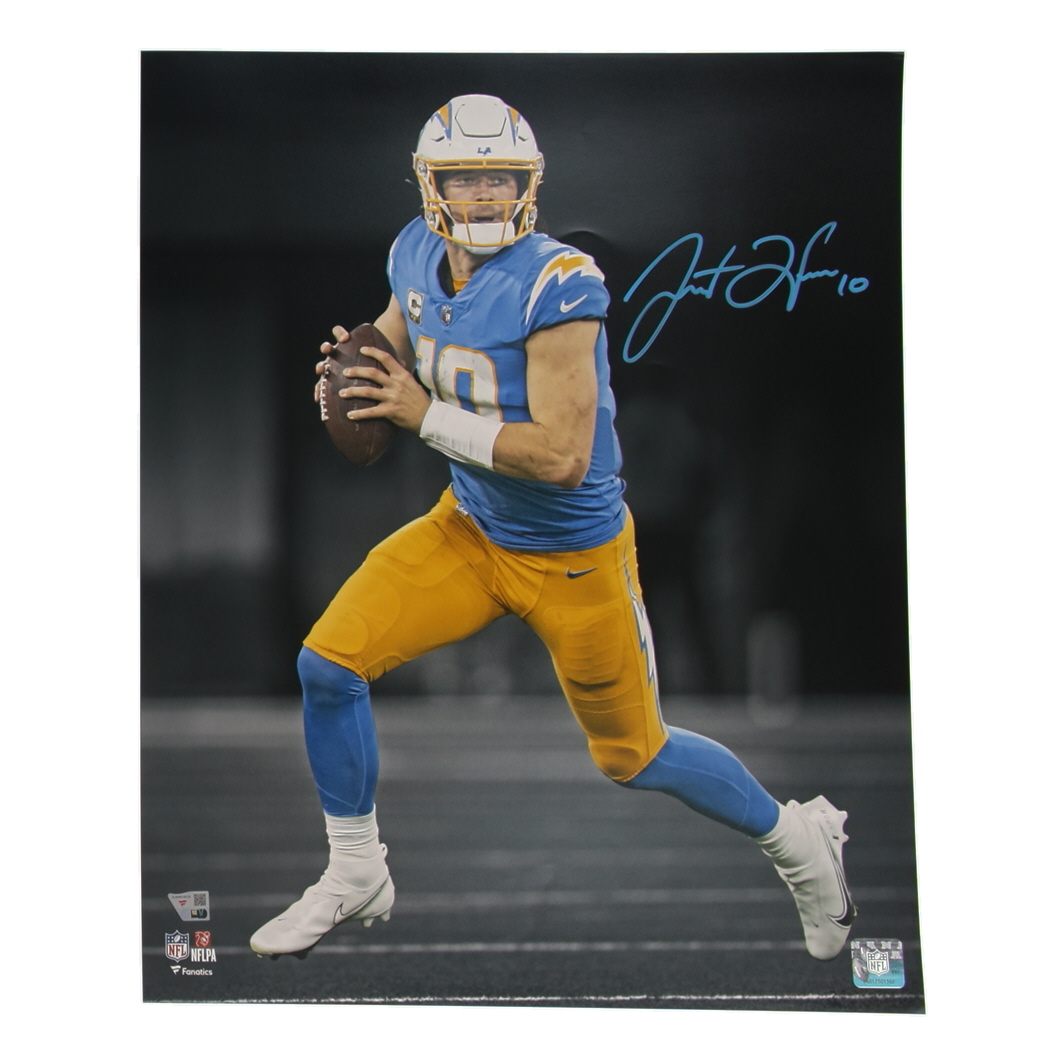 Justin Herbert Signed Chargers 16x20 Photo (Fanatics) at PristineAuction.com Justin Herbert Signed Chargers 16x20 Photo (Fanatics) at PristineAuction.com