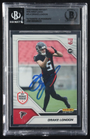 Drake London Signed 2022 Panini Instant RPS First Look #FL4 RC (BGS) at PristineAuction.com