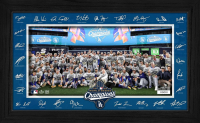 Dodgers World Series Champions "Signature Celebration" Custom Framed Photo at PristineAuction.com