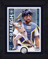 Cal Raleigh Mariners LE Artist Proof Custom Framed Silver Plated Coin Photo Mint at PristineAuction.com