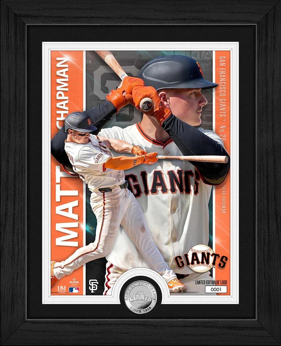 Matt Chapman Giants LE Artist Proof Custom Framed Silver Plated Coin Photo Mint at PristineAuction.com Matt Chapman Giants LE Artist Proof Custom Framed Silver Plated Coin Photo Mint at PristineAuction.com