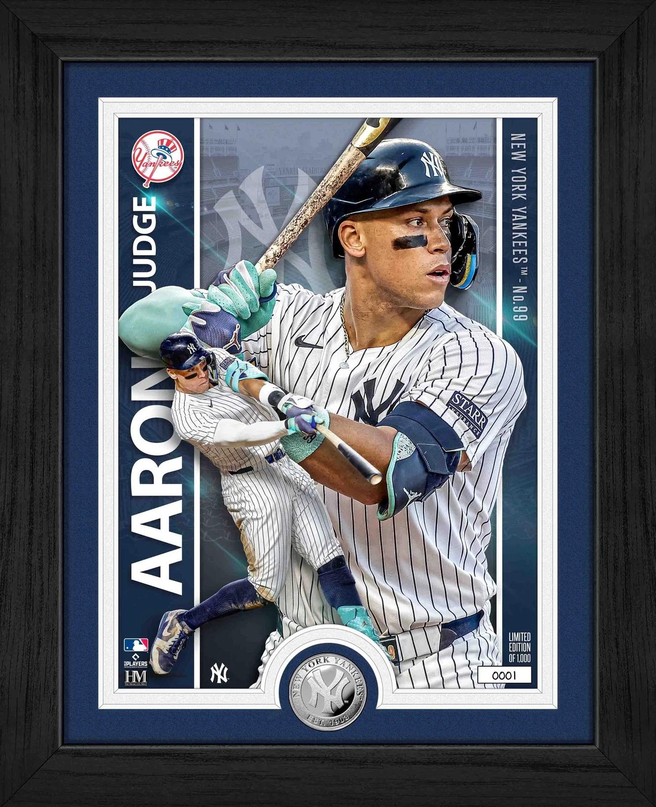 Aaron Judge Yankees LE Artist Proof Custom Framed Silver Plated Coin Photo Mint at PristineAuction.com Aaron Judge Yankees LE Artist Proof Custom Framed Silver Plated Coin Photo Mint at PristineAuction.com