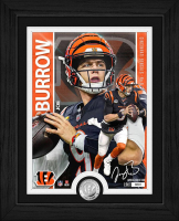 Joe Burrow Bengals LE Artist Proof Custom Framed Silver Plated Coin Photo Mint at PristineAuction.com