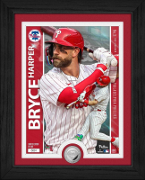 Bryce Harper Phillies LE Artist Proof Custom Framed Silver Plated Coin Photo Mint at PristineAuction.com