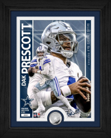 Dak Prescott Cowboys LE Artist Proof Custom Framed Silver Plated Coin Photo Mint at PristineAuction.com