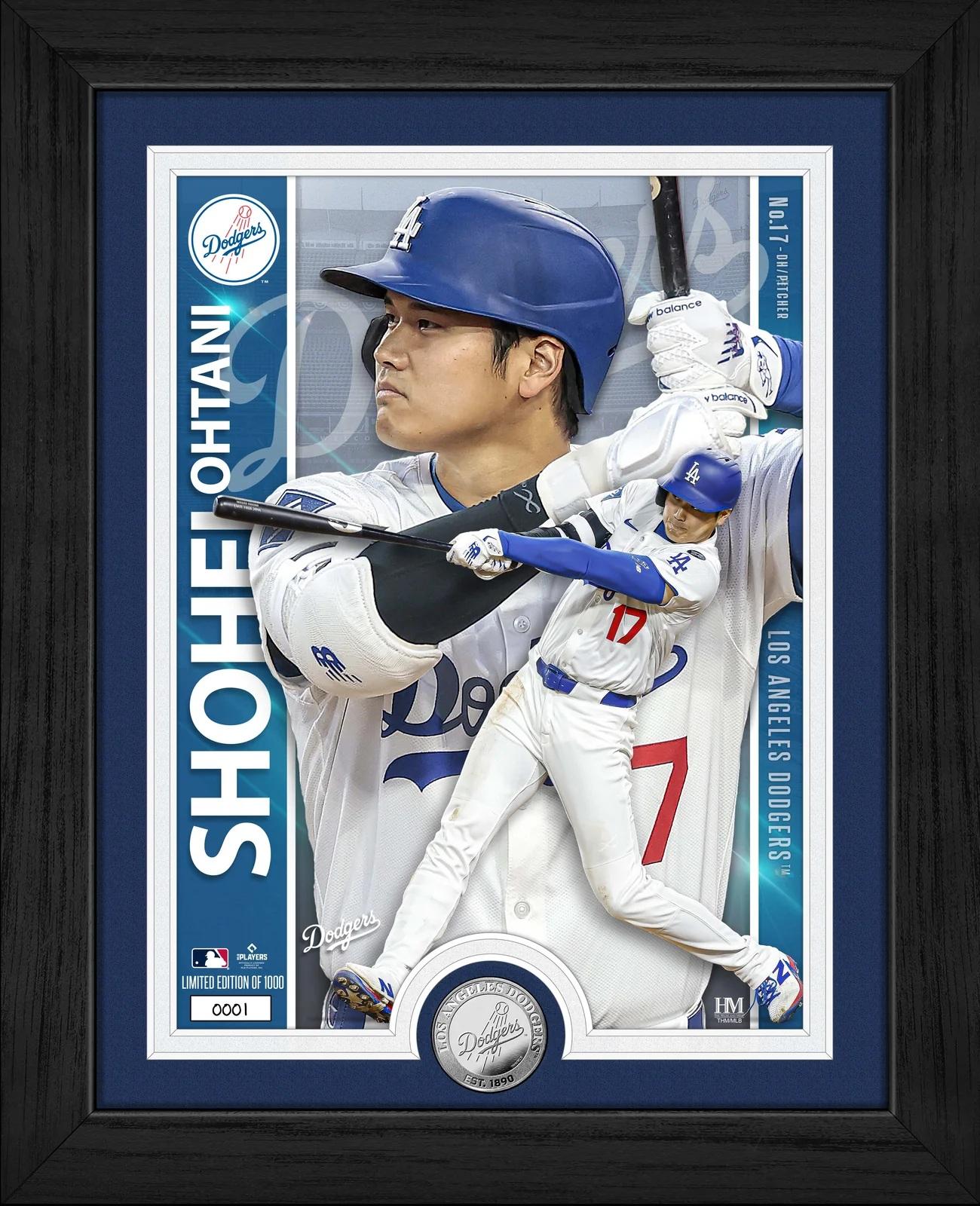 Shohei Ohtani Dodgers LE Artist Proof Custom Framed Silver Plated Coin Photo Mint at PristineAuction.com Shohei Ohtani Dodgers LE Artist Proof Custom Framed Silver Plated Coin Photo Mint at PristineAuction.com