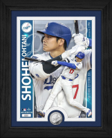 Shohei Ohtani Dodgers LE Artist Proof Custom Framed Silver Plated Coin Photo Mint at PristineAuction.com