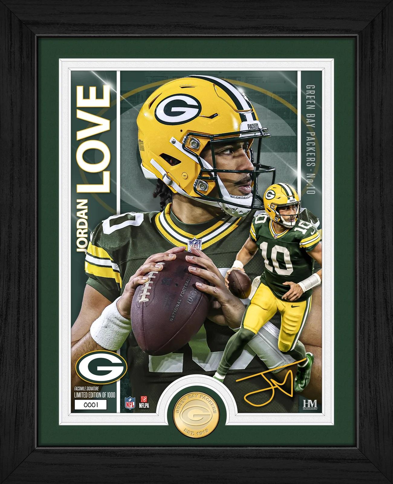 Jordan Love Packers LE Artist Proof Custom Framed Bronze Coin Photo Mint at PristineAuction.com Jordan Love Packers LE Artist Proof Custom Framed Bronze Coin Photo Mint at PristineAuction.com