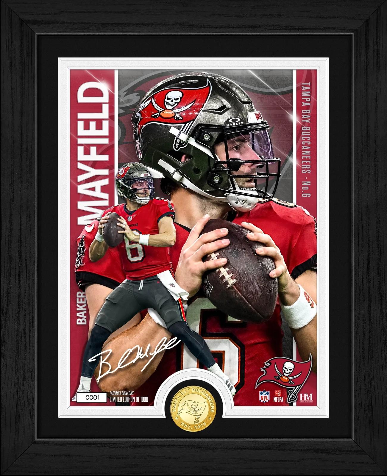 Baker Mayfield BuccaneersLE Artist Proof Custom Framed Bronze Coin Photo Mint at PristineAuction.com Baker Mayfield BuccaneersLE Artist Proof Custom Framed Bronze Coin Photo Mint at PristineAuction.com