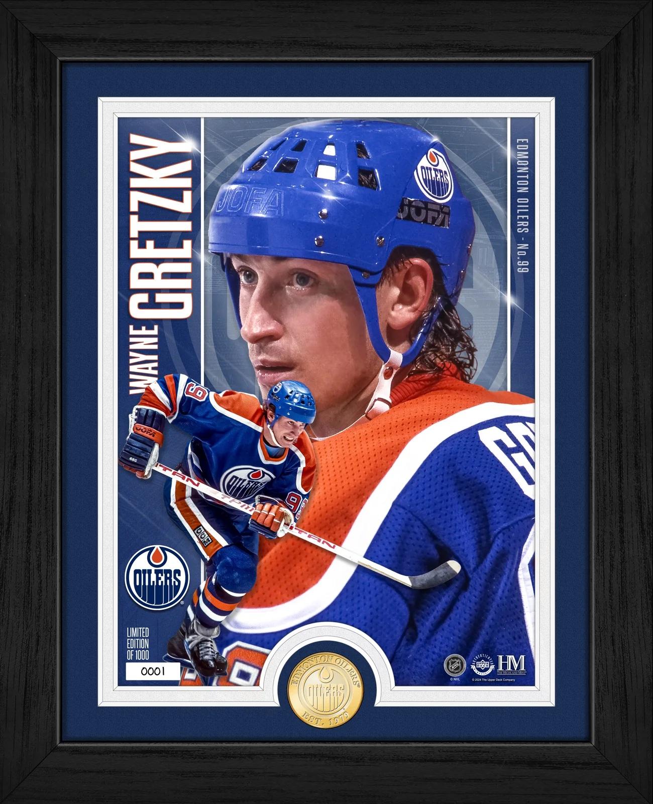 Wayne Gretzky Oilers LE Artist Proof Custom Framed Bronze Coin Photo Mint at PristineAuction.com Wayne Gretzky Oilers LE Artist Proof Custom Framed Bronze Coin Photo Mint at PristineAuction.com