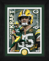 Tucker Kraft Packers LE Artist Proof Custom Framed Bronze Coin Photo Mint at PristineAuction.com