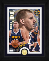 Nikola Jokic NuggetsLE Artist Proof Custom Framed Bronze Coin Photo Mint at PristineAuction.com