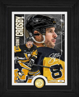 Sidney Crosby Penguins LE Artist Proof Custom Framed Bronze Coin Photo Mint at PristineAuction.com