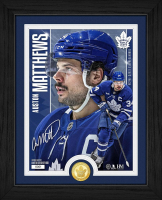 Auston Matthews Maple Leafs LE Artist Proof Custom Framed Bronze Coin Photo Mint at PristineAuction.com