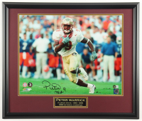 Peter Warrick Signed Florida State Seminoles Custom Framed Photo Display (Beckett) at PristineAuction.com