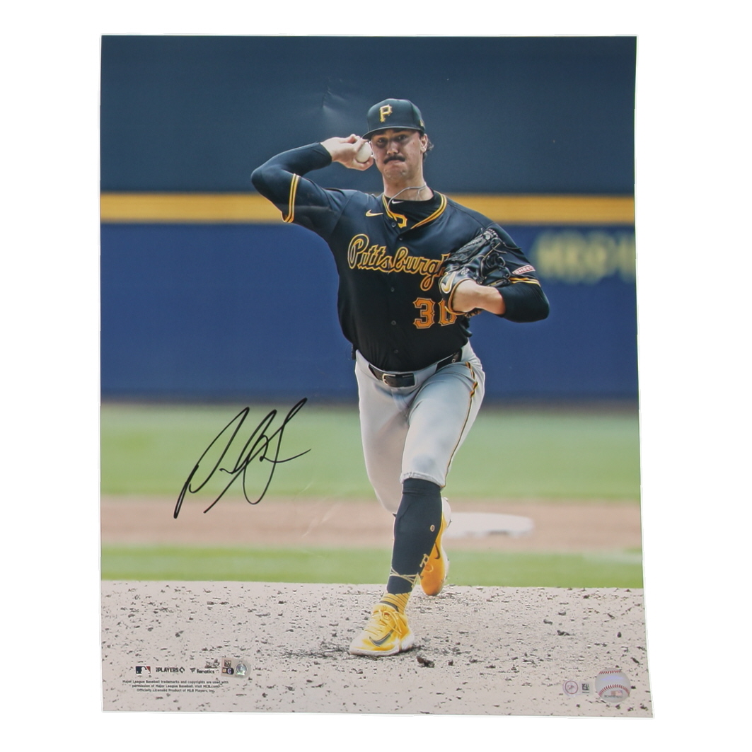 Paul Skenes Signed Pirates 16x20 Photo (MLB) at PristineAuction.com Paul Skenes Signed Pirates 16x20 Photo (MLB) at PristineAuction.com