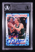 Larry Bird Signed 1989-90 Fleer Stickers #10 (BGS) at PristineAuction.com