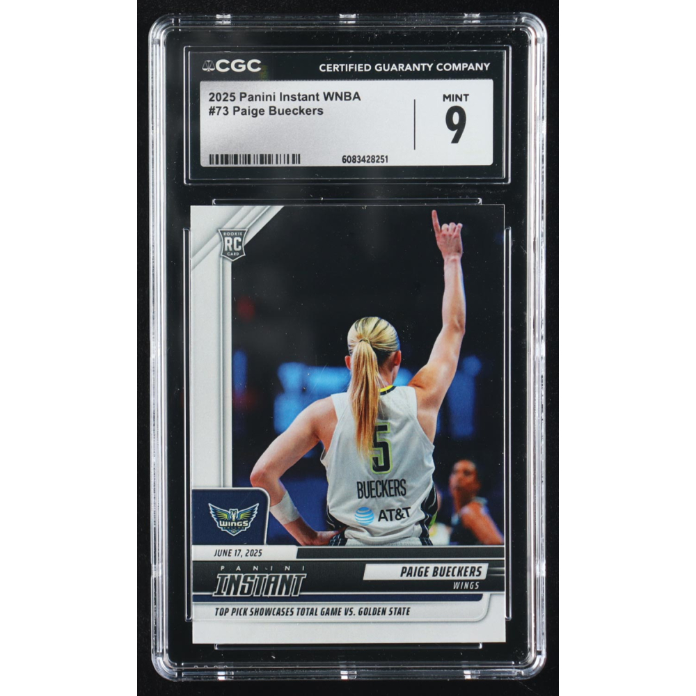 Paige Bueckers 2025-26 Panini Instant WNBA #73 RC (CGC 9) at PristineAuction.com