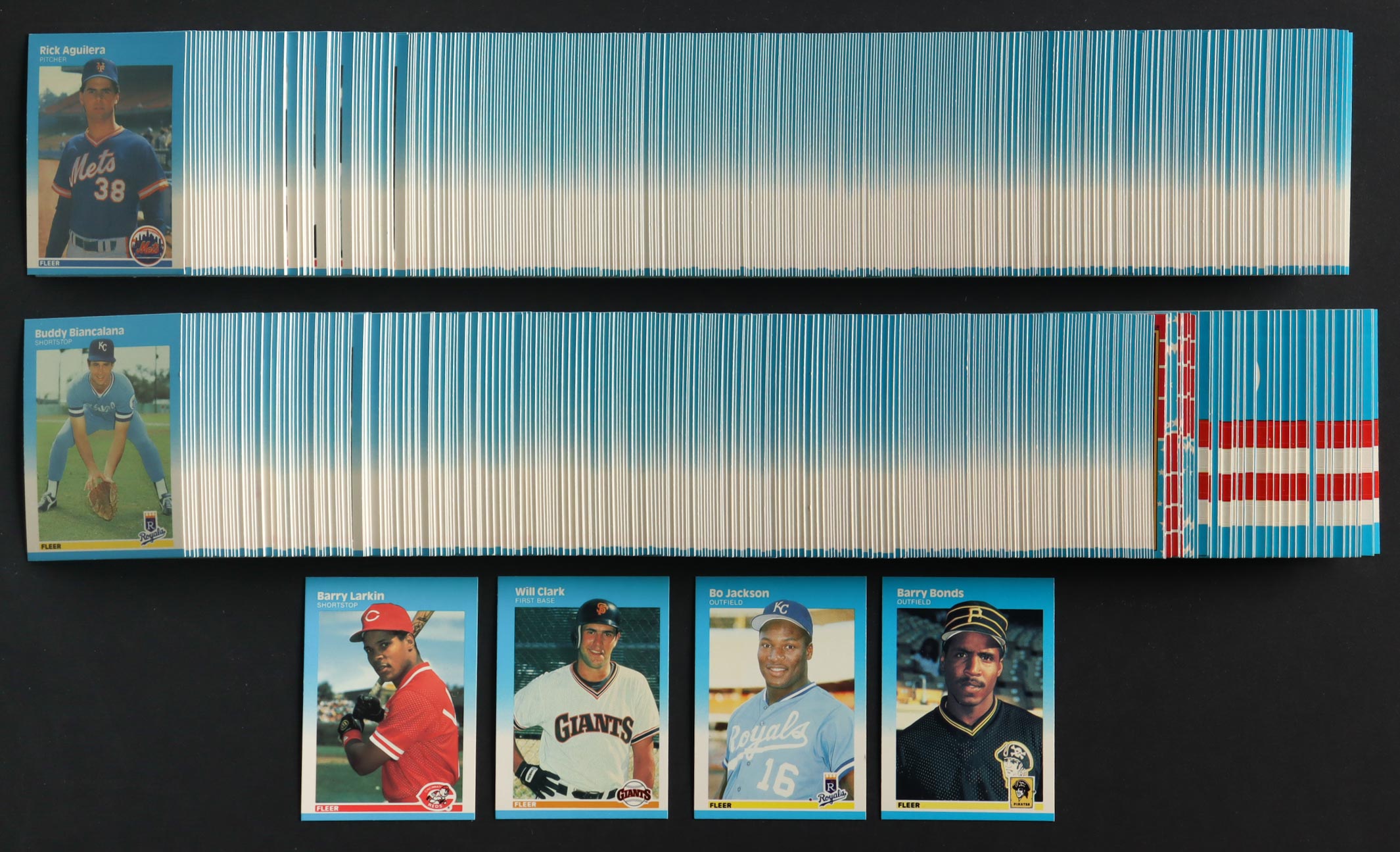 1987 Fleer Baseball Complete Set of (660) Cards with Barry Bonds #604 RC, Bo Jackson #369 RC, Barry Larkin #204 RC, Will Clark #269 at PristineAuction.com 1987 Fleer Baseball Complete Set of (660) Cards with Barry Bonds #604 RC, Bo Jackson #369 RC, Barry Larkin #204 RC, Will Clark #269 at PristineAuction.com