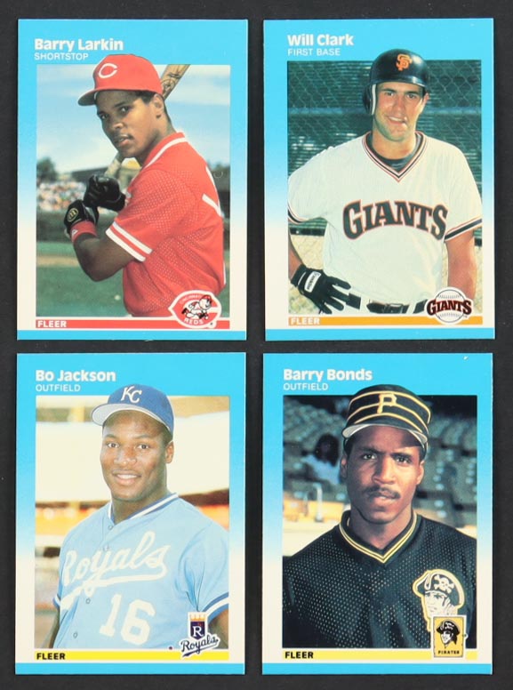1987 Fleer Baseball Complete Set of (660) Cards with Barry Bonds #604 RC, Bo Jackson #369 RC, Barry Larkin #204 RC, Will Clark #269 at PristineAuction.com 1987 Fleer Baseball Complete Set of (660) Cards with Barry Bonds #604 RC, Bo Jackson #369 RC, Barry Larkin #204 RC, Will Clark #269 at PristineAuction.com