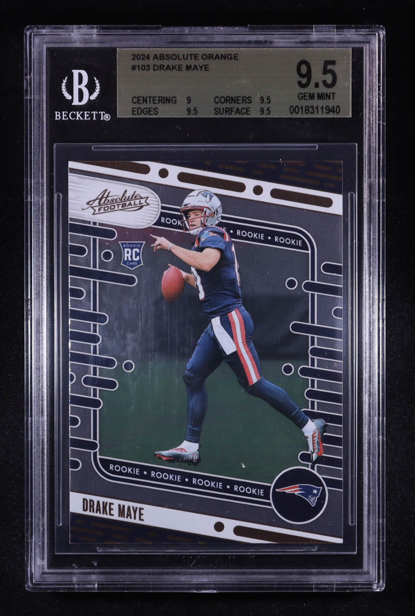 Drake Maye 2024 Absolute Orange #103 RC (BGS 9.5) at PristineAuction.com Drake Maye 2024 Absolute Orange #103 RC (BGS 9.5) at PristineAuction.com
