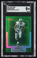 Randy Moss 2006 Finest Green Refractors #5 #187/199 (SGC 9) at PristineAuction.com