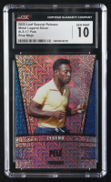 Pele 2023 Leaf Special Release Metal Legend Silver Blue Mojo #LS17 #10/20 (CGC 10) at PristineAuction.com