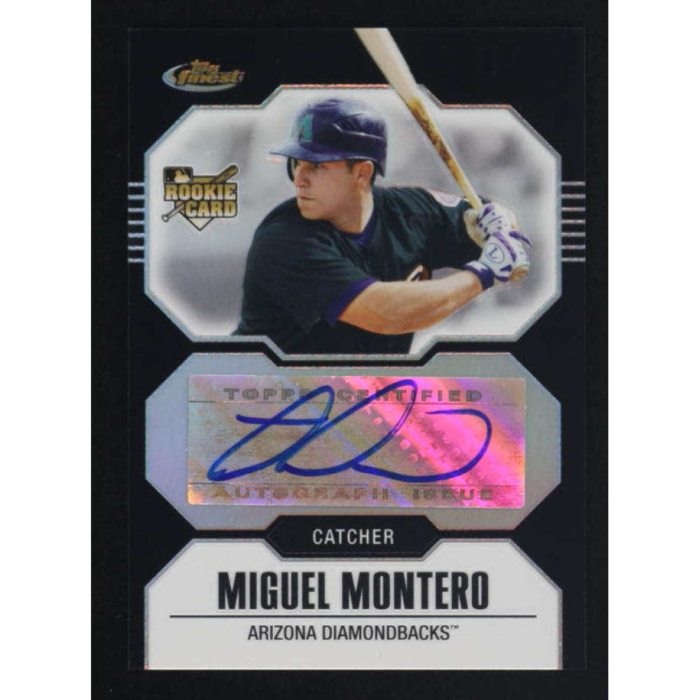 Miguel Montero 2007 Topps Finest Rookie Black Refractor Autographs #156 RC #96/99 at PristineAuction.com