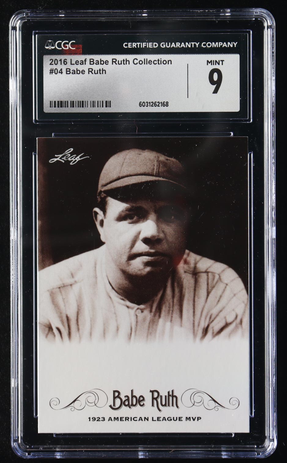 Babe Ruth 2019 Leaf Metal Babe Ruth Collection #04 (CGC 9) at PristineAuction.com Babe Ruth 2019 Leaf Metal Babe Ruth Collection #04 (CGC 9) at PristineAuction.com