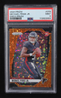 Michael Penix Jr. 2024 Panini Prizm Prizms Orange Disco #378 RC (PSA 9) at PristineAuction.com