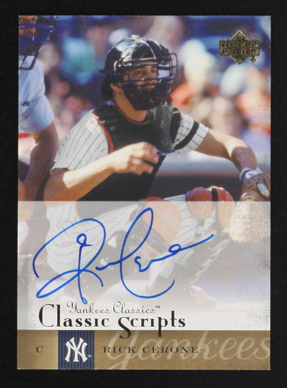 Rick Cerone 2004 Upper Deck Classic Scripts Autographs #AU-54 at PristineAuction.com Rick Cerone 2004 Upper Deck Classic Scripts Autographs #AU-54 at PristineAuction.com