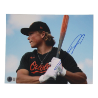 Jackson Holliday Signed Orioles 8x10 Photo (Beckett) at PristineAuction.com