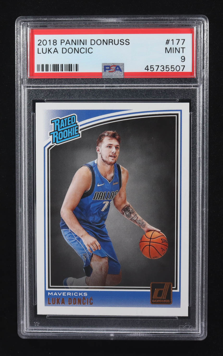 Luka Doncic 2018-19 Donruss Rated Rookie #177 RC (PSA 9) at PristineAuction.com Luka Doncic 2018-19 Donruss Rated Rookie #177 RC (PSA 9) at PristineAuction.com