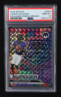 Lamar Jackson 2022 Panini Mosaic Swagger Mosaic Purple #5 #48/49 (PSA 10) at PristineAuction.com