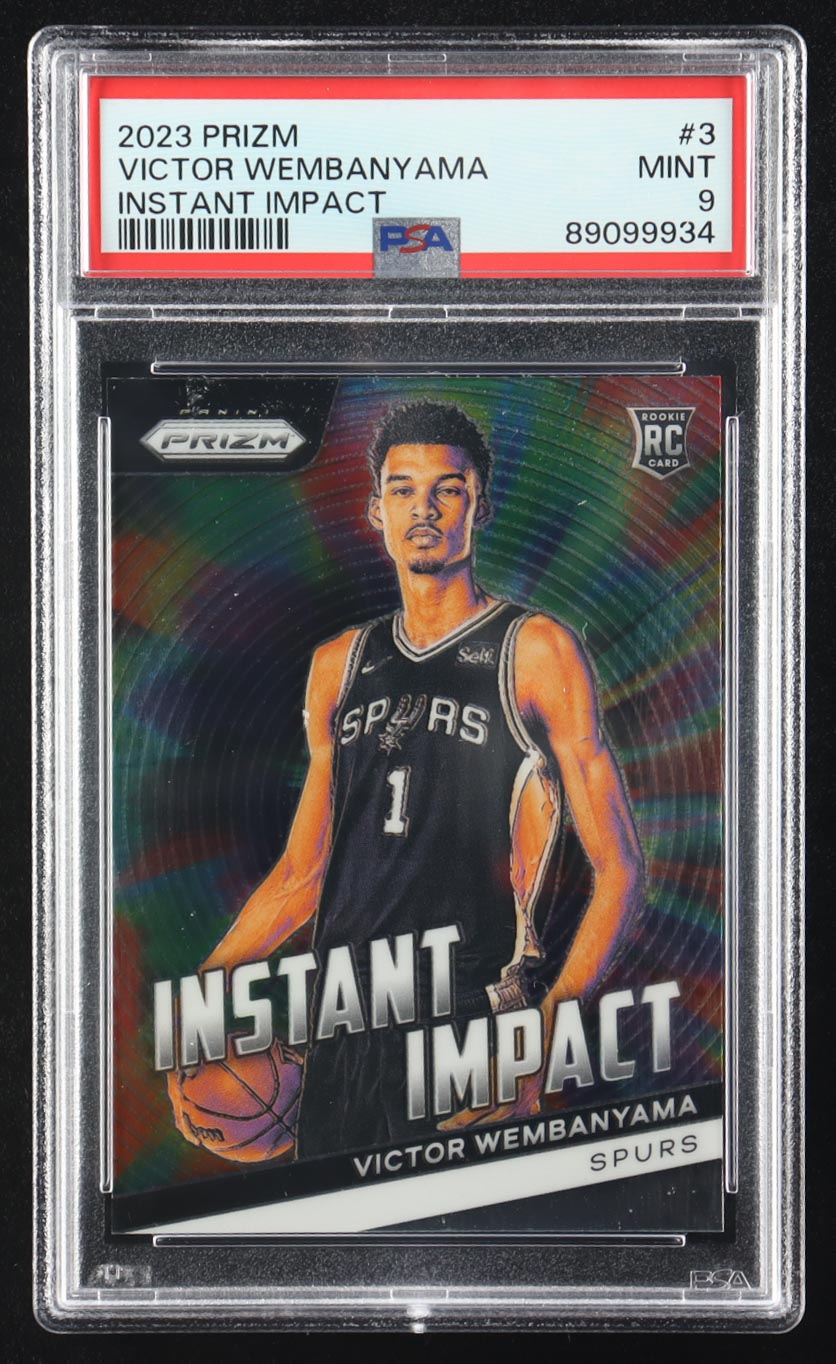 Victor Wembanyama 2023-24 Panini Prizm Instant Impact #3 RC (PSA 9) at PristineAuction.com Victor Wembanyama 2023-24 Panini Prizm Instant Impact #3 RC (PSA 9) at PristineAuction.com