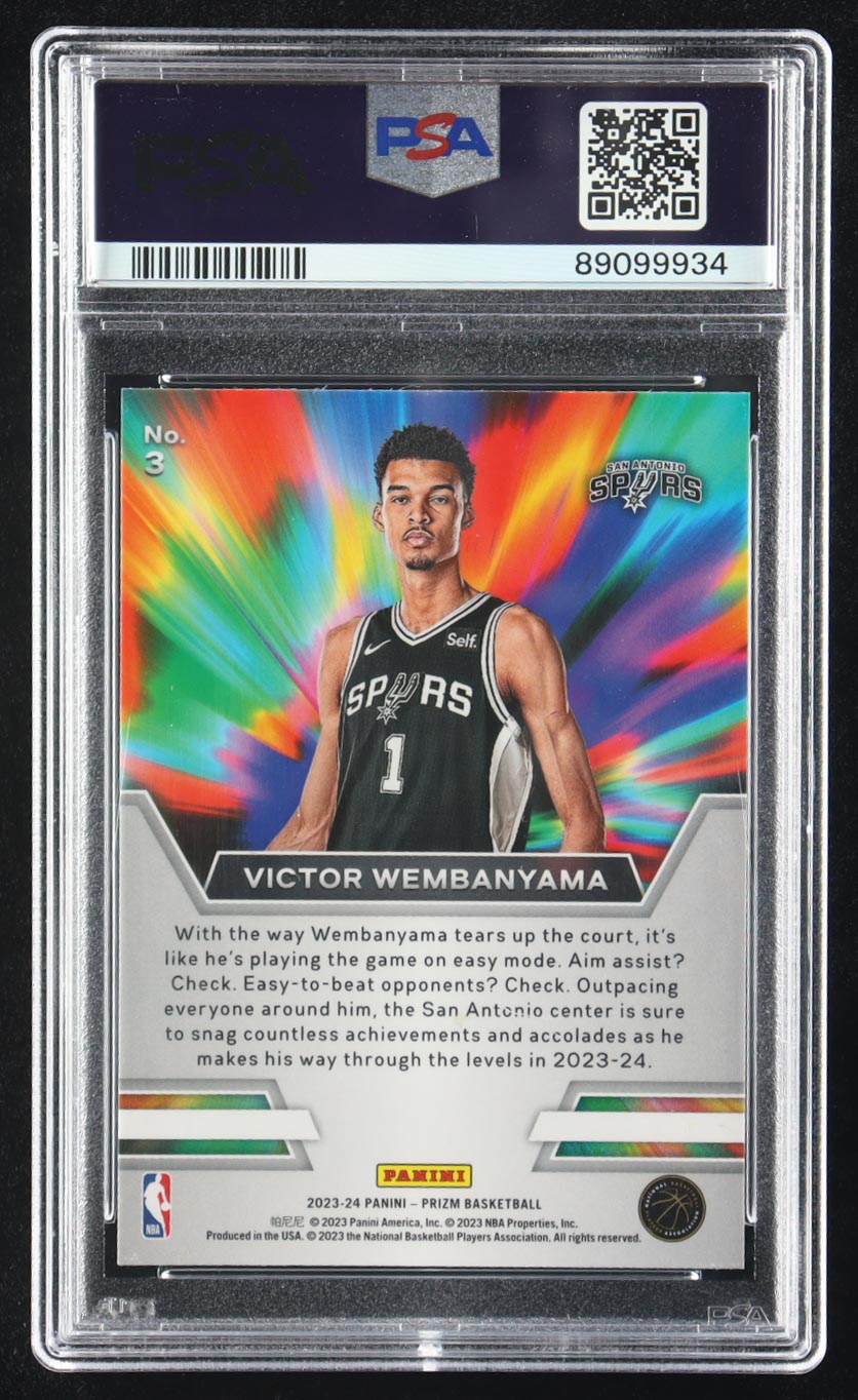 Victor Wembanyama 2023-24 Panini Prizm Instant Impact #3 RC (PSA 9) at PristineAuction.com Victor Wembanyama 2023-24 Panini Prizm Instant Impact #3 RC (PSA 9) at PristineAuction.com