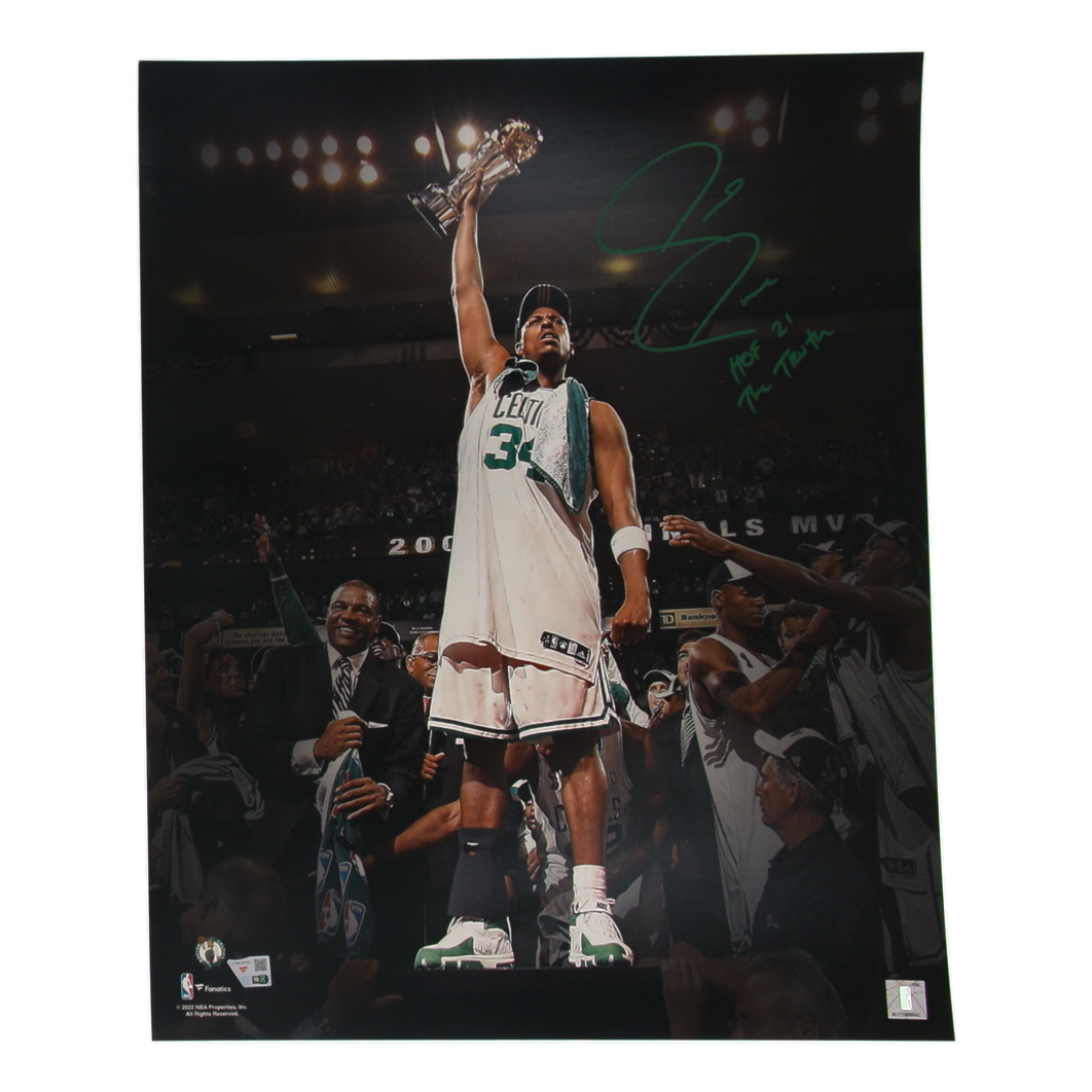 Paul Pierce Signed Celtics 16x20 Photo Inscribed "HOF 21" & "The Truth" (Fanatics) at PristineAuction.com Paul Pierce Signed Celtics 16x20 Photo Inscribed "HOF 21" & "The Truth" (Fanatics) at PristineAuction.com