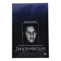 Kevin Costner Signed "Dances With Wolves" 12x18 Movie Poster Photo (Beckett) at PristineAuction.com