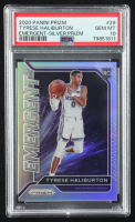 Tyrese Haliburton 2020-21 Panini Prizm Emergent Prizms Silver #29 RC (PSA 10) at PristineAuction.com