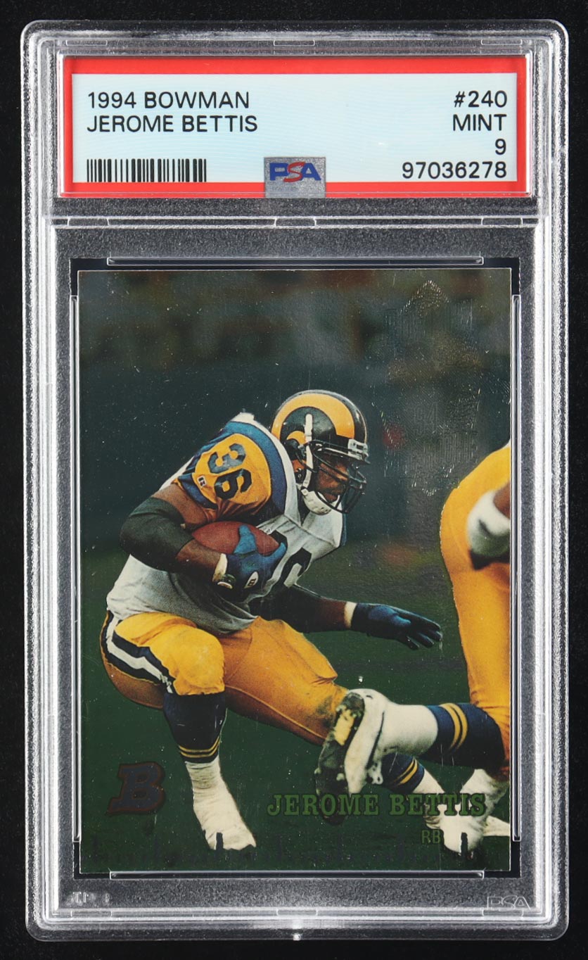 Jerome Bettis 1994 Bowman #240 (PSA 9) at PristineAuction.com Jerome Bettis 1994 Bowman #240 (PSA 9) at PristineAuction.com