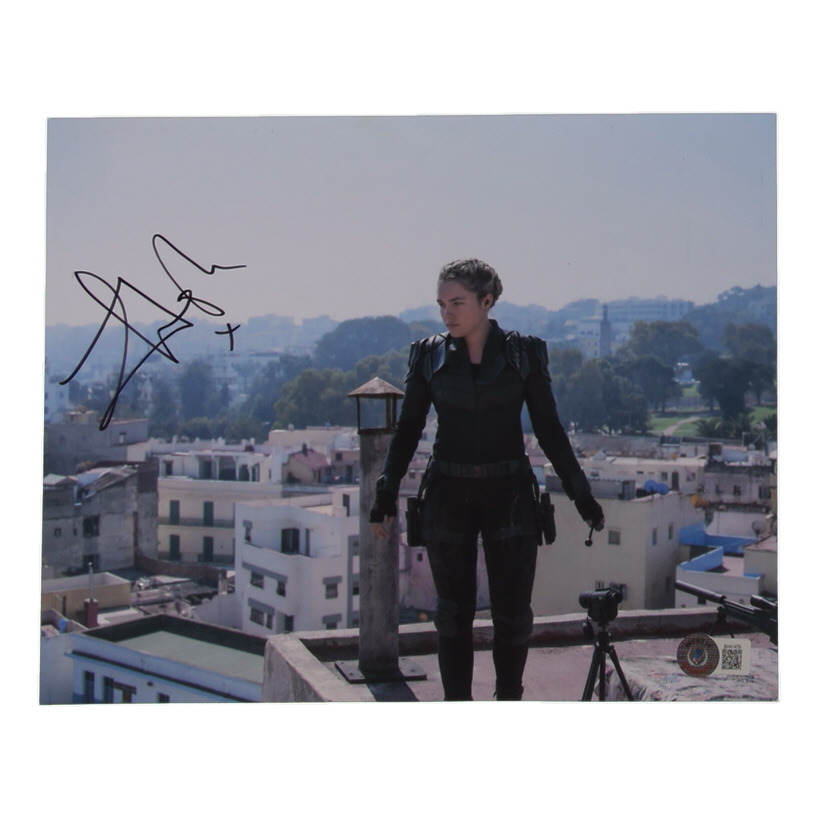 Florence Pugh Signed "Black Widow" 8x10 Photo (Beckett) at PristineAuction.com Florence Pugh Signed "Black Widow" 8x10 Photo (Beckett) at PristineAuction.com