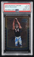 Brian Urlacher Signed 2000 Bowman Chrome #178 RC "HOF '18" (PSA 9 | Auto 10) at PristineAuction.com