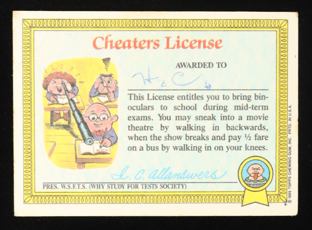 Adam Bomb 1985 Topps Garbage Pail Kids Matte Back #8a at PristineAuction.com Adam Bomb 1985 Topps Garbage Pail Kids Matte Back #8a at PristineAuction.com