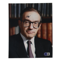 Alan Greenspan Signed 8x10 Photo (Beckett) at PristineAuction.com